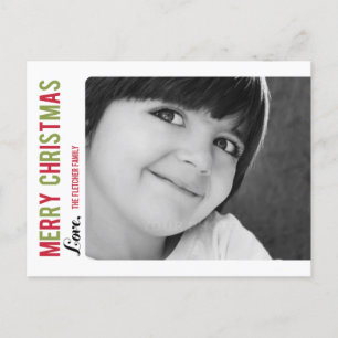 Simple Message Christmas/ Holiday Photo Card