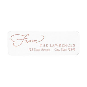 Simple Message EDITABLE COLOR Holiday Label Return Address Label