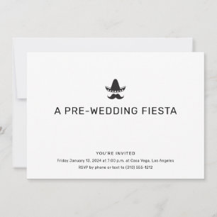 Simple Mexican-Themed Rehearsal Dinner Invitation