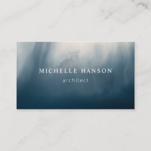 Simple Minimal Abstract Slate Blue Business Card