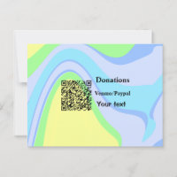 Simple minimal add barcode donations venmo paypal
