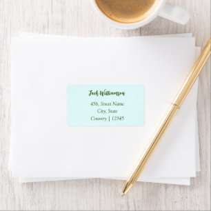 simple minimal add name address pin text custom ed label
