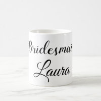Simple minimal add name bridesmaid gift year