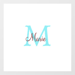 simple minimal add name monogram pink red   throw