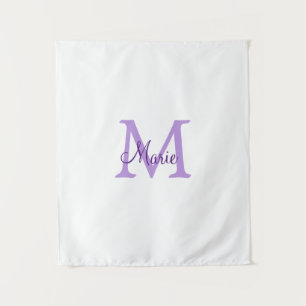 simple minimal add name monogram pink red   throw  tapestry