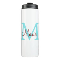 simple minimal add name monogram pink red throw