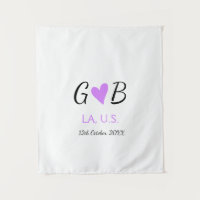 SIMPLE MINIMAL add your couple name city name text