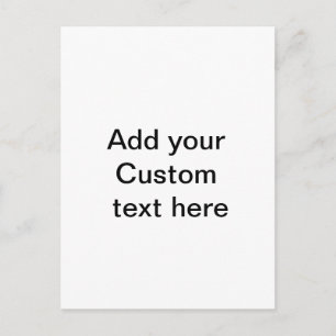 Simple minimal add your custom text name place thr postcard
