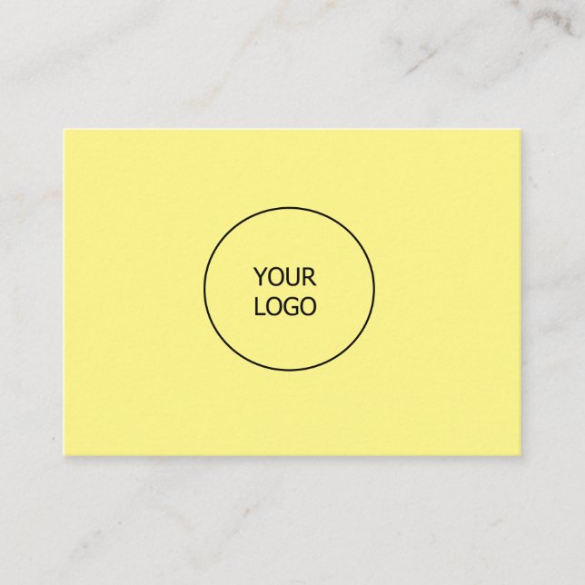 simple minimal add your logo business custom  busi card (Front)