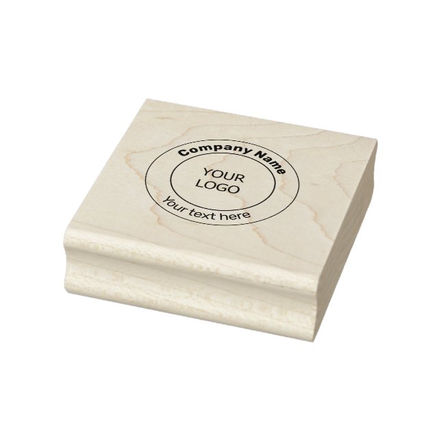 simple minimal add your logo business custom rubbe rubber stamp (Stamp)