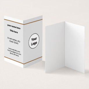 SIMPLE MINIMAL ADD YOUR LOGO CUSTOM TEXT HERE BUSI BUSINESS CARD