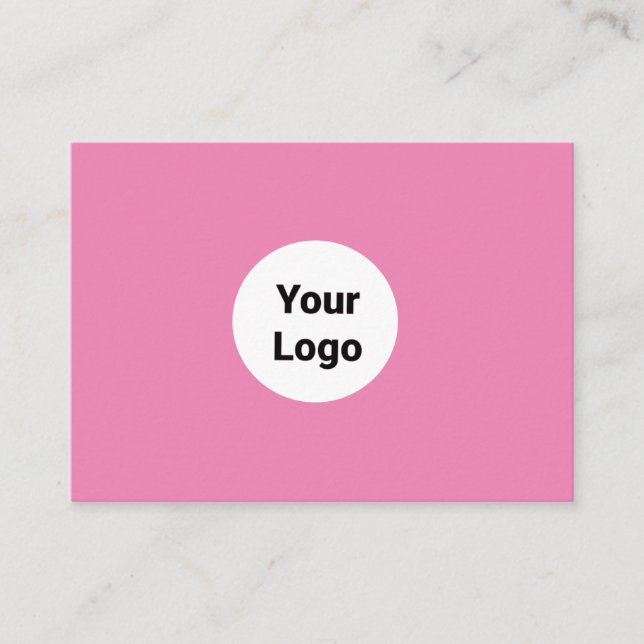 SIMPLE MINIMAL ADD YOUR LOGO CUSTOM TEXT HERE BUSI BUSINESS CARD (Front)