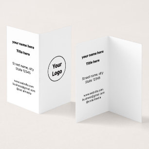 SIMPLE MINIMAL ADD YOUR LOGO CUSTOM TEXT HERE BUSI BUSINESS CARD
