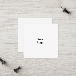 SIMPLE MINIMAL ADD YOUR LOGO CUSTOM TEXT HERE BUSI CALLING CARD
