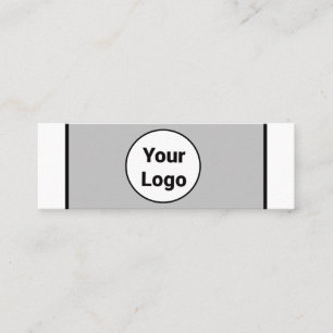 SIMPLE MINIMAL ADD YOUR LOGO CUSTOM TEXT HERE BUSI CALLING CARD