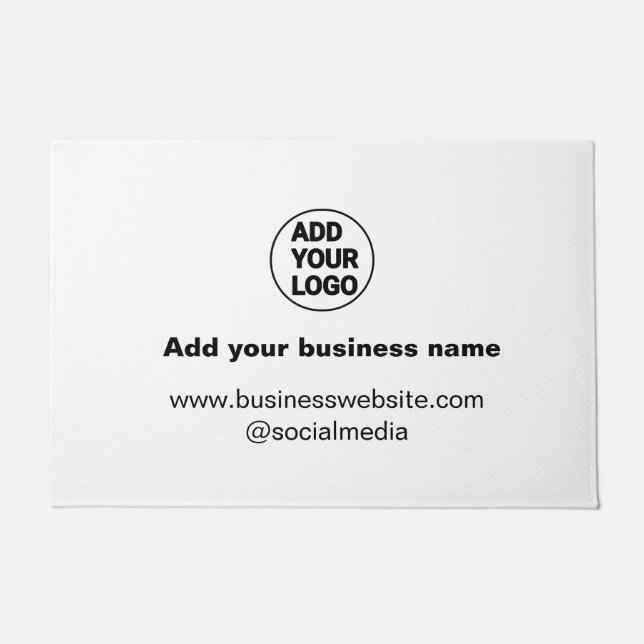 simple minimal add your logo/design custom add web doormat (Front)