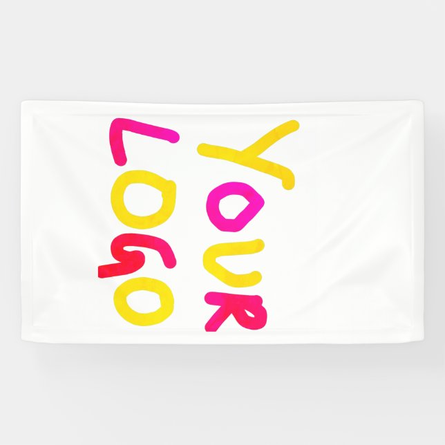 simple minimal add your logo/design here business  banner (Horizontal)