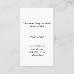 simple minimal add your logo/design here business card