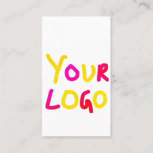 simple minimal add your logo/design here business card