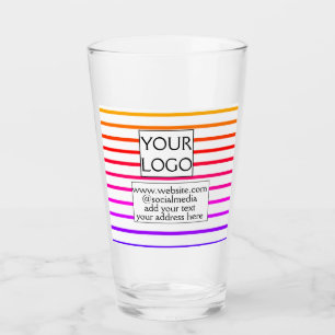 simple minimal add your logo/design here business glass