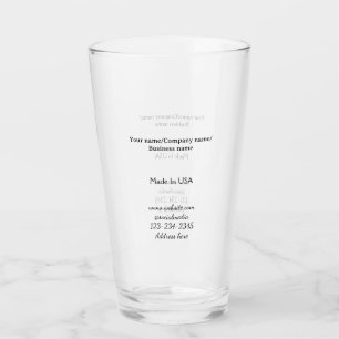 simple minimal add your logo/design here business glass