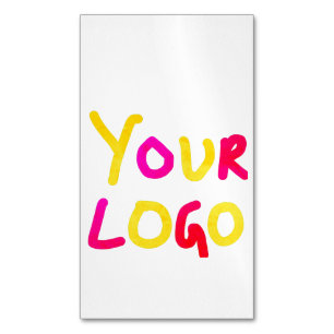 simple minimal add your logo/design here business Magnetic business card