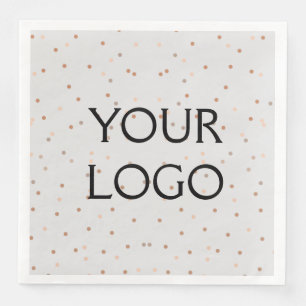simple minimal add your logo/design here business napkin