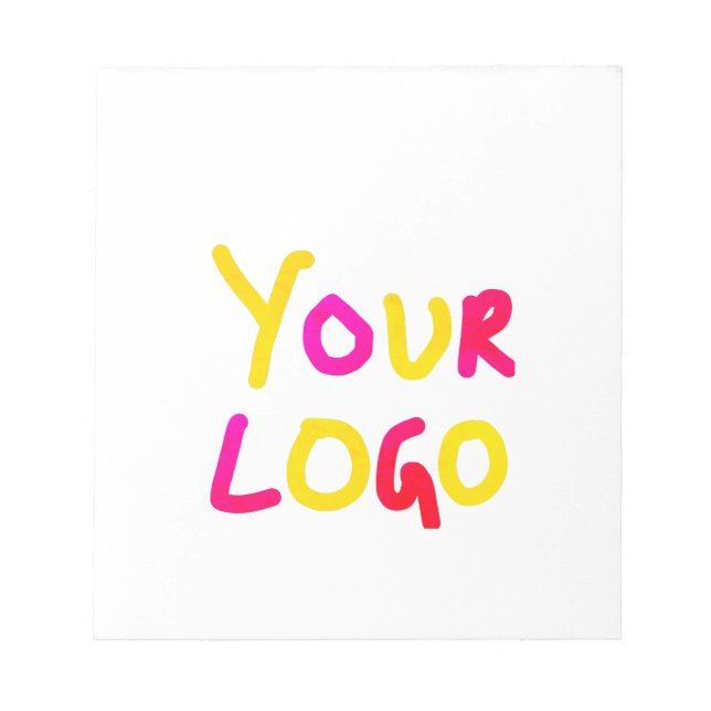 simple minimal add your logo/design here business  notepad (Front)