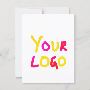 simple minimal add your logo/design here business postcard