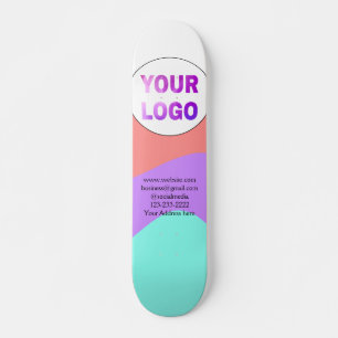 simple minimal add your logo/design here text   cl skateboard