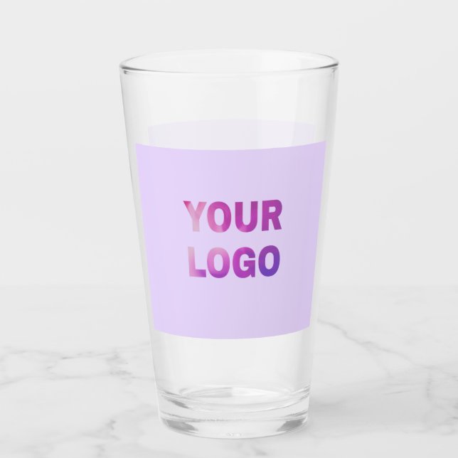 simple minimal add your logo/design here text      glass (Front)