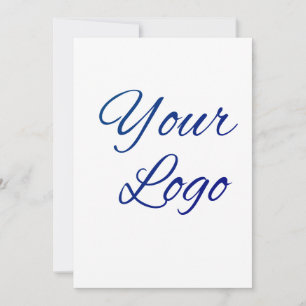 simple minimal add your logo/design here text invitation