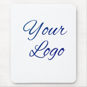 simple minimal add your logo/design here text mouse pad