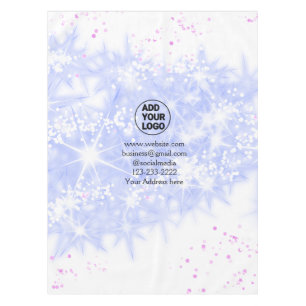 simple minimal add your logo/design here text name tablecloth
