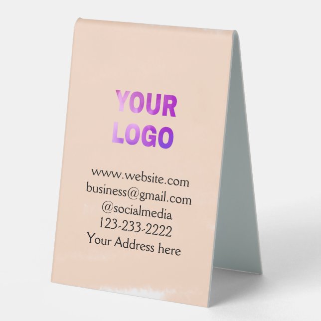 simple minimal add your logo/design here text  pos (Front)