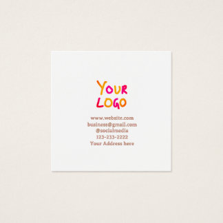 simple minimal add your logo/design here text pos