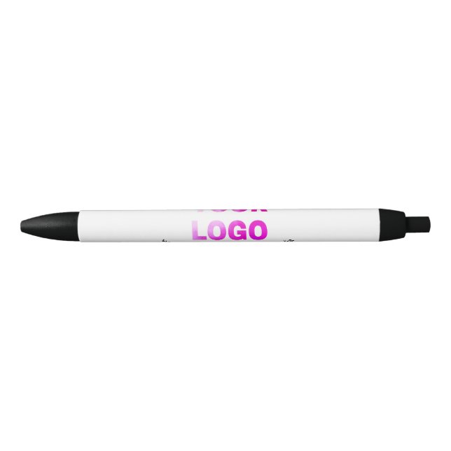 simple minimal add your logo/design here text  pos black ink pen (Front)