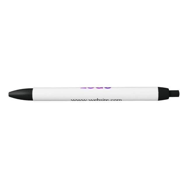 simple minimal add your logo/design here text  pos black ink pen (Front)