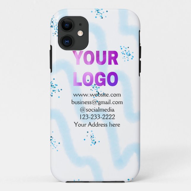 simple minimal add your logo/design here text  pos Case-Mate iPhone case (Back)