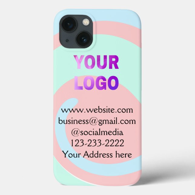 simple minimal add your logo/design here text  pos Case-Mate iPhone case (Back)