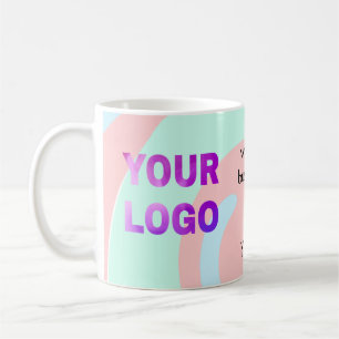 simple minimal add your logo/design here text  pos coffee mug