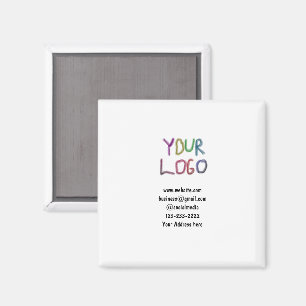 simple minimal add your logo/design here text  pos magnet