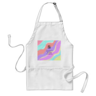 simple minimal add your logo/design here text  pos standard apron