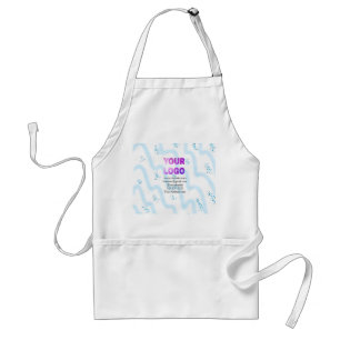 simple minimal add your logo/design here text  pos standard apron