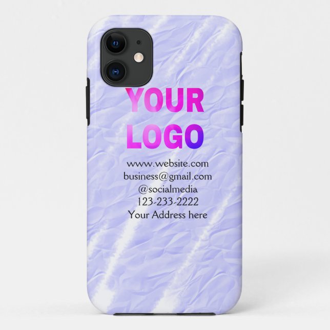 simple minimal add your logo/design here text  thr Case-Mate iPhone case (Back)