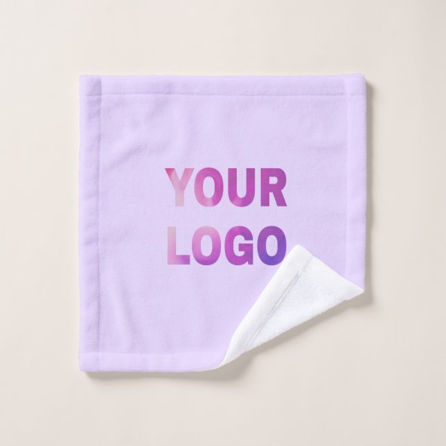 simple minimal add your logo/design here text      wash cloth (Wash Cloth)