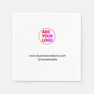 simple minimal add your logo/design watercolor napkin