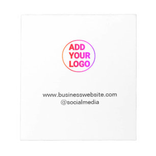 simple minimal add your logo/design watercolor   notepad
