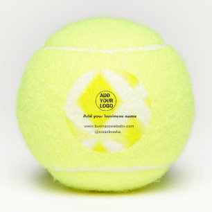 simple minimal add your logo/design yellow add web tennis balls