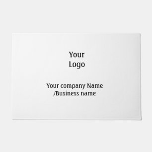 simple minimal add your logo gold website social t doormat